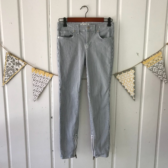 Madewell Denim - Madewell Skinny Skinny Zip Jeans Indigo Railroad